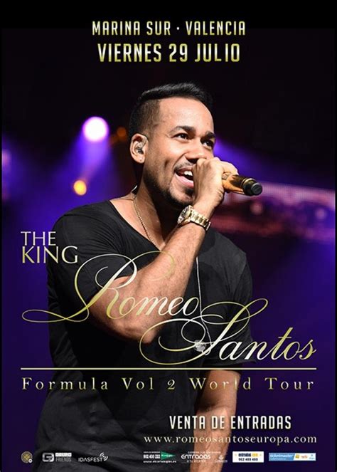 concierto romeo valencia|Entradas para Romeo Santos en Valencia